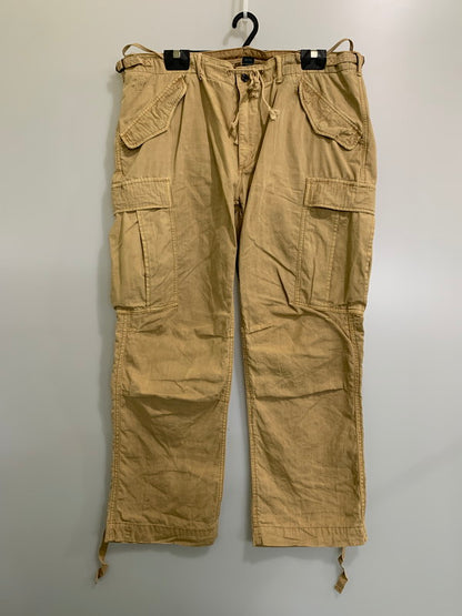 【中古品】【メンズ】 RALPH LAUREN ラルフローレン CARGO PANT MIL-J-4883A カーゴパンツ 157-260421-KS-18-min サイズ：42/30 カラー：ベージュ 万代Net店