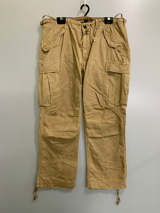 【中古品】【メンズ】 RALPH LAUREN ラルフローレン CARGO PANT MIL-J-4883A カーゴパンツ 157-260421-KS-18-min サイズ：42/30 カラー：ベージュ 万代Net店
