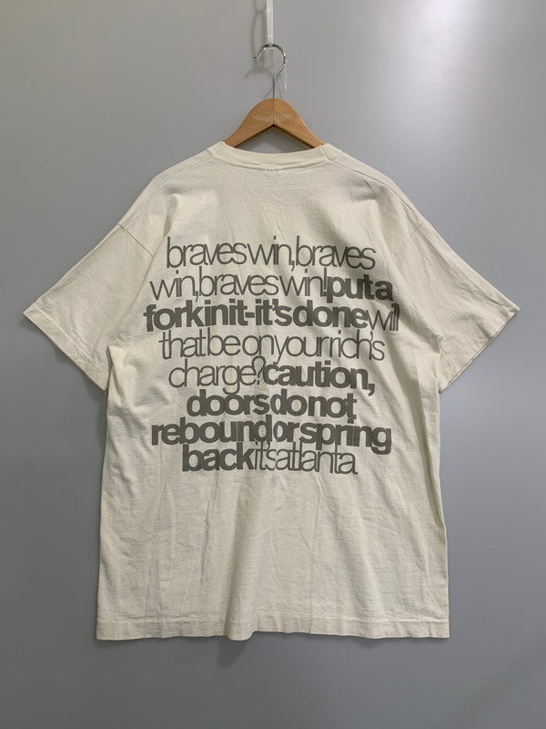 【中古品】【メンズ】 AMERICAN INSTITUTE OF GRAPHIC ARTS アメリカン インスティテュート オブ グラフィック アーツ 90S MESSAGE TEE 1990年代 メッセージ ティー 146-260421-KS-39-min サイズ：XL カラー：ホワイト系 万代Net店