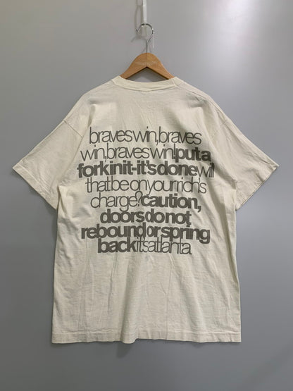 【中古品】【メンズ】 AMERICAN INSTITUTE OF GRAPHIC ARTS アメリカン インスティテュート オブ グラフィック アーツ 90S MESSAGE TEE 1990年代 メッセージ ティー 146-260421-KS-39-min サイズ：XL カラー：ホワイト系 万代Net店
