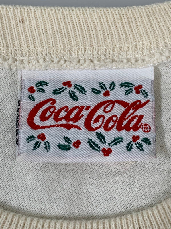 【中古品】【メンズ】 COCA-COLA コカ・コーラ 90’s WHEREVER I GO TEE ウェアエバーアイゴー Tシャツ トップス 146-260425-SH-08-min サイズ：XL カラー：アイボリー 万代Net店