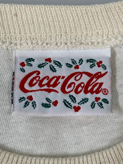 【中古品】【メンズ】 COCA-COLA コカ・コーラ 90’s WHEREVER I GO TEE ウェアエバーアイゴー Tシャツ トップス 146-260425-SH-08-min サイズ：XL カラー：アイボリー 万代Net店