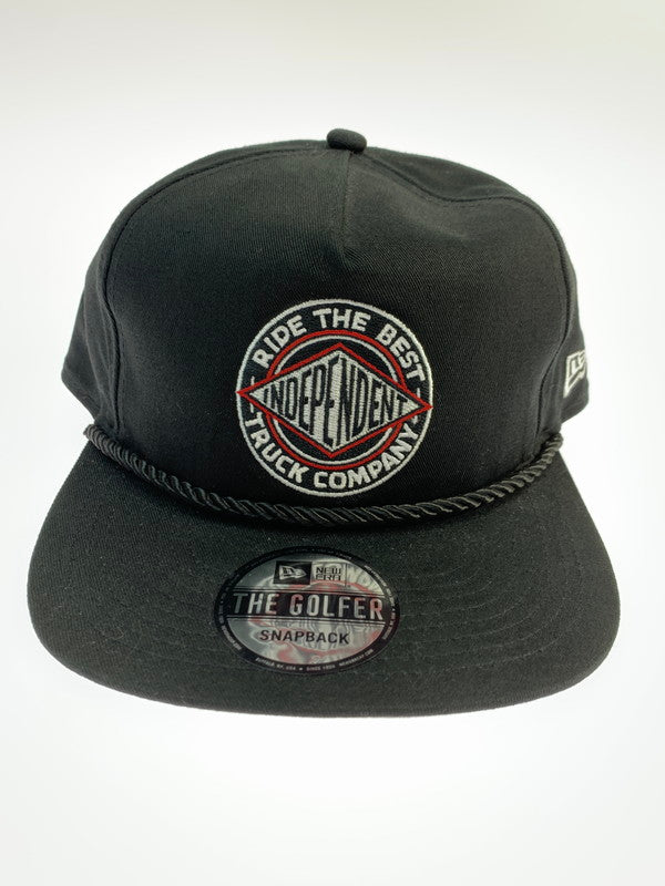 【中古品】【メンズ/レディース】 NEW ERA ニューエラ × INDEPENDENT インディペンデント SNAPBACK CAP スナップバック キャップ 帽子 185-260424-em-16-min カラー：ブラック 万代Net店