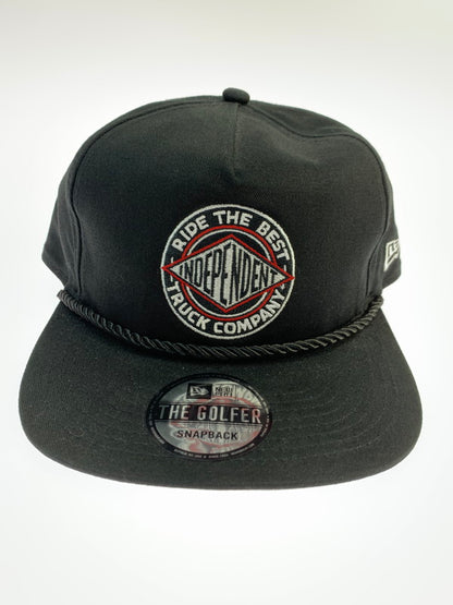 【中古品】【メンズ/レディース】 NEW ERA ニューエラ × INDEPENDENT インディペンデント SNAPBACK CAP スナップバック キャップ 帽子 185-260424-em-16-min カラー：ブラック 万代Net店