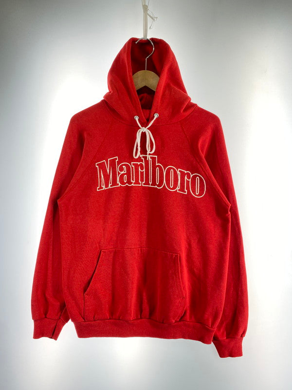 【中古品】【メンズ】 MARLBORO マルボロ 80S LOGO HOODIE 1980年代 ロゴ フーディー パーカー メンズ トップス 146-260427-KS-24-min カラー：レッド 万代Net店