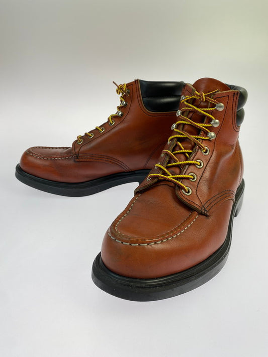 【中古品】【メンズ】 REDWING レッドウィング SUPERSOLE MOC-TOE BOOTS 8804 スーパーソール モックトゥ ブーツ 靴 164-260422-KS-32-min サイズ：26cm US8 カラー：ブラウン系 万代Net店