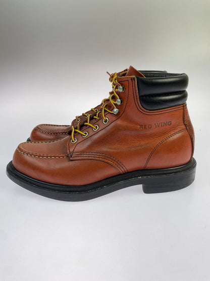 【中古品】【メンズ】 REDWING レッドウィング SUPERSOLE MOC-TOE BOOTS 8804 スーパーソール モックトゥ ブーツ 靴 164-260422-KS-32-min サイズ：26cm US8 カラー：ブラウン系 万代Net店