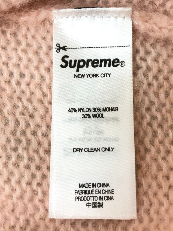【中古品】【メンズ】 SUPREME シュプリーム BRUSHED MOHAIR SWEATER ブラッシュ モヘア セーター トップス 149-260424-jt-06-min サイズ：M カラー：LIGHT PINK 万代Net店