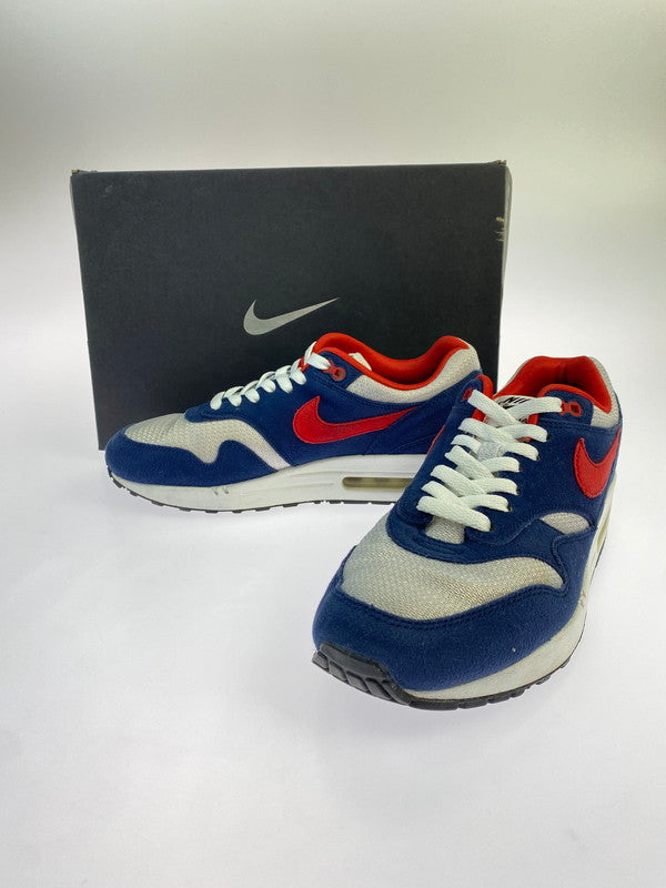 【中古品】【メンズ】 NIKE ナイキ ID AIR MAX 1 943756-972 アイディー エア マックス ワン 靴 シューズ スニーカー SNEAKER 160-260422-KS-07-min サイズ：25.5cm US7.5 カラー：ブルー/ホワイト/レッド 万代Net店