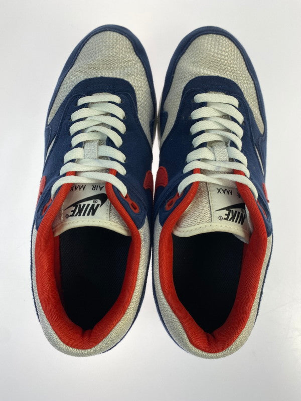 【中古品】【メンズ】 NIKE ナイキ ID AIR MAX 1 943756-972 アイディー エア マックス ワン 靴 シューズ スニーカー SNEAKER 160-260422-KS-07-min サイズ：25.5cm US7.5 カラー：ブルー/ホワイト/レッド 万代Net店