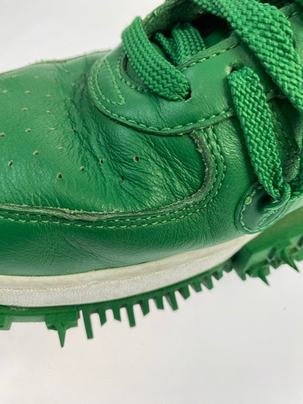 【中古品】【メンズ】 NIKE ナイキ OFF-WHITE AIR FORCE 1 MID SP LTHR DR0500-300 オフホワイト エアフォース ワン ミッド エスピー レザー 靴 シューズ スニーカー 160-260422-KS-12-min サイズ：28cm US10 カラー：グリーン 万代Net店