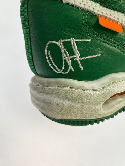 【中古品】【メンズ】 NIKE ナイキ OFF-WHITE AIR FORCE 1 MID SP LTHR DR0500-300 オフホワイト エアフォース ワン ミッド エスピー レザー 靴 シューズ スニーカー 160-260422-KS-12-min サイズ：28cm US10 カラー：グリーン 万代Net店