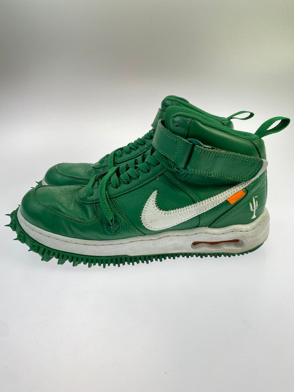 【中古品】【メンズ】 NIKE ナイキ OFF-WHITE AIR FORCE 1 MID SP LTHR DR0500-300 オフホワイト エアフォース ワン ミッド エスピー レザー 靴 シューズ スニーカー 160-260422-KS-12-min サイズ：28cm US10 カラー：グリーン 万代Net店