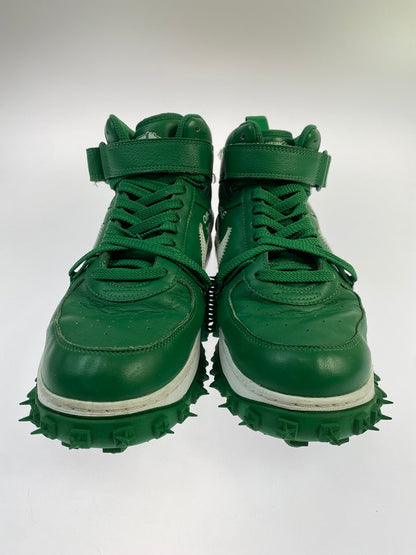 【中古品】【メンズ】 NIKE ナイキ OFF-WHITE AIR FORCE 1 MID SP LTHR DR0500-300 オフホワイト エアフォース ワン ミッド エスピー レザー 靴 シューズ スニーカー 160-260422-KS-12-min サイズ：28cm US10 カラー：グリーン 万代Net店