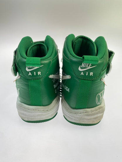 【中古品】【メンズ】 NIKE ナイキ OFF-WHITE AIR FORCE 1 MID SP LTHR DR0500-300 オフホワイト エアフォース ワン ミッド エスピー レザー 靴 シューズ スニーカー 160-260422-KS-12-min サイズ：28cm US10 カラー：グリーン 万代Net店
