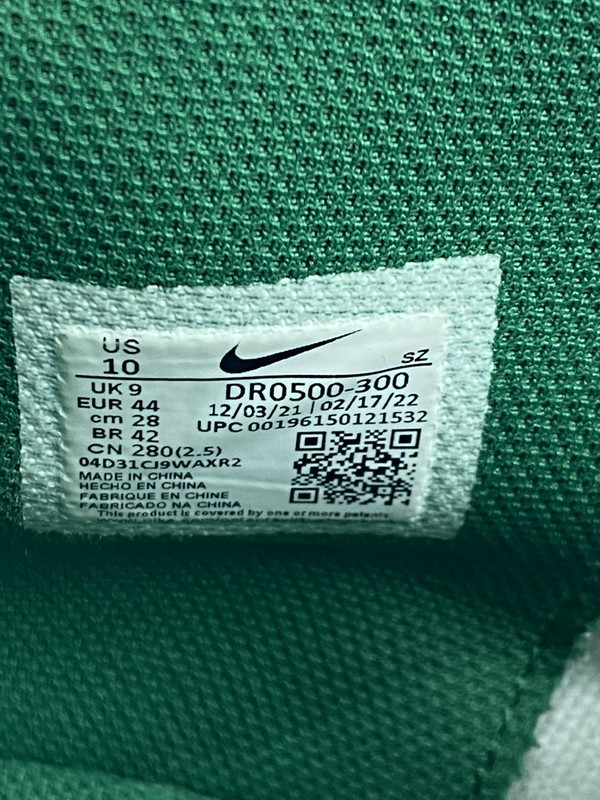 【中古品】【メンズ】 NIKE ナイキ OFF-WHITE AIR FORCE 1 MID SP LTHR DR0500-300 オフホワイト エアフォース ワン ミッド エスピー レザー 靴 シューズ スニーカー 160-260422-KS-12-min サイズ：28cm US10 カラー：グリーン 万代Net店