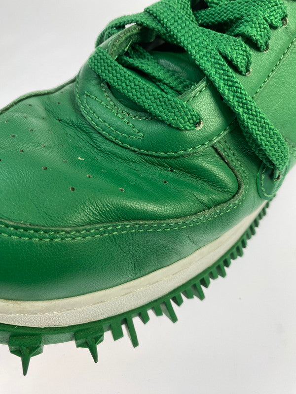 【中古品】【メンズ】 NIKE ナイキ OFF-WHITE AIR FORCE 1 MID SP LTHR DR0500-300 オフホワイト エアフォース ワン ミッド エスピー レザー 靴 シューズ スニーカー 160-260422-KS-12-min サイズ：28cm US10 カラー：グリーン 万代Net店