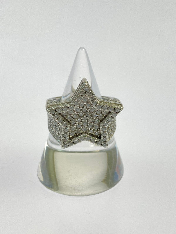 【中古品】【メンズ/レディース】 AVARANCHE アヴァランチ STAR RING スターリング 指輪 192-260428-KS-10-min カラー：シルバー 万代Net店
