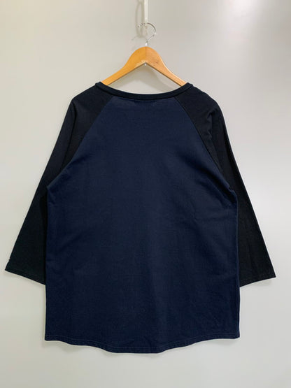 【中古品】【メンズ】 GOD SELECTION ゴッド セレクション RAGLAN TEE ラグラン ティー 長袖Tシャツ メンズ トップス 142-260424-em-24-min サイズ：M カラー：ネイビー/ブラック 万代Net店
