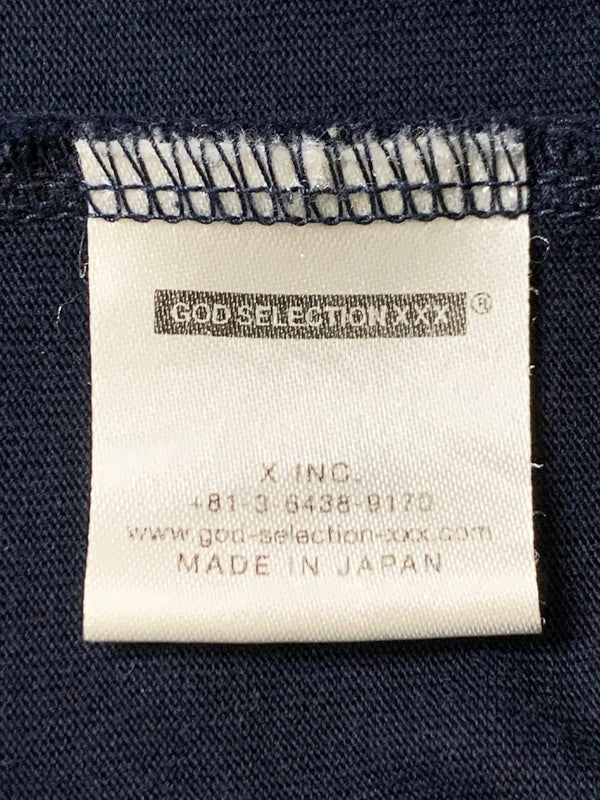 【中古品】【メンズ】 GOD SELECTION ゴッド セレクション RAGLAN TEE ラグラン ティー 長袖Tシャツ メンズ トップス 142-260424-em-24-min サイズ：M カラー：ネイビー/ブラック 万代Net店