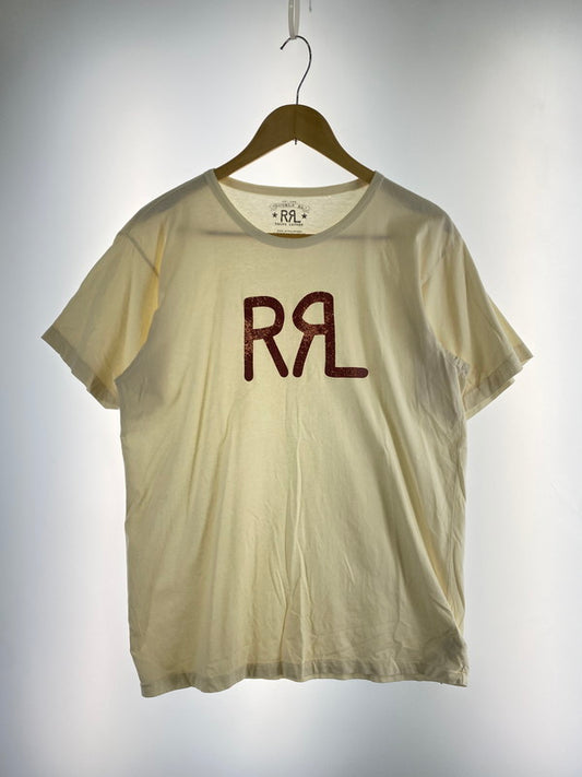 【中古品】【メンズ】 RRL ダブルアールエル LOGO SS TEE 782813037002 ロゴ ショートスリーブ ティー メンズ トップス 半袖Tシャツ 145-260427-KS-22-min サイズ：L カラー：ベージュ系 万代Net店