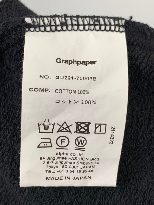 【中古品】【メンズ】 GRAPAPAPER×LOOPWHEELER グラフペーパー ループウィラー SWEAT PANTS GU221-70003B スウェットパンツ メンズ ボトムス 151-260421-KS-33-min サイズ：1 カラー：ブラック 万代Net店
