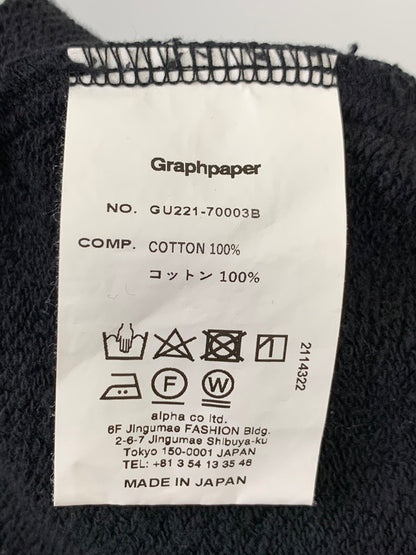 【中古品】【メンズ】 GRAPAPAPER×LOOPWHEELER グラフペーパー ループウィラー SWEAT PANTS GU221-70003B スウェットパンツ メンズ ボトムス 151-260421-KS-33-min サイズ：1 カラー：ブラック 万代Net店