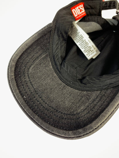 【中古品】【メンズ/レディース】 DIESEL ディーゼル BASEBALL CAP A17410 ベースボール キャップ 帽子 185-260424-em-02-min サイズ：2 カラー：ブラック 万代Net店