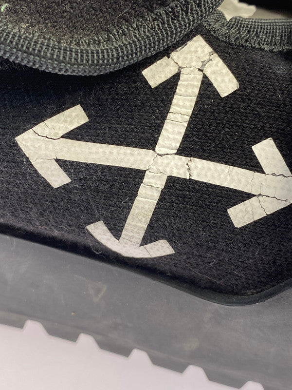 【中古品】【メンズ】 OFF-WHITE オフホワイト MOTO WRAP モト ラップ OMIA108F18B83001 1001 靴 シューズ スニーカー SNEAKER 162-260422-KS-27-min サイズ：EU42 US8.5 カラー：ブラック 万代Net店