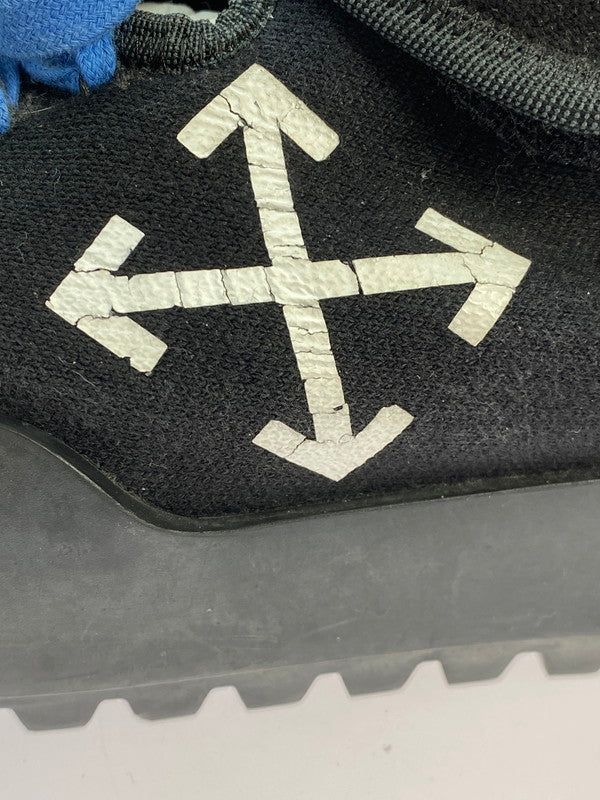 【中古品】【メンズ】 OFF-WHITE オフホワイト MOTO WRAP モト ラップ OMIA108F18B83001 1001 靴 シューズ スニーカー SNEAKER 162-260422-KS-27-min サイズ：EU42 US8.5 カラー：ブラック 万代Net店