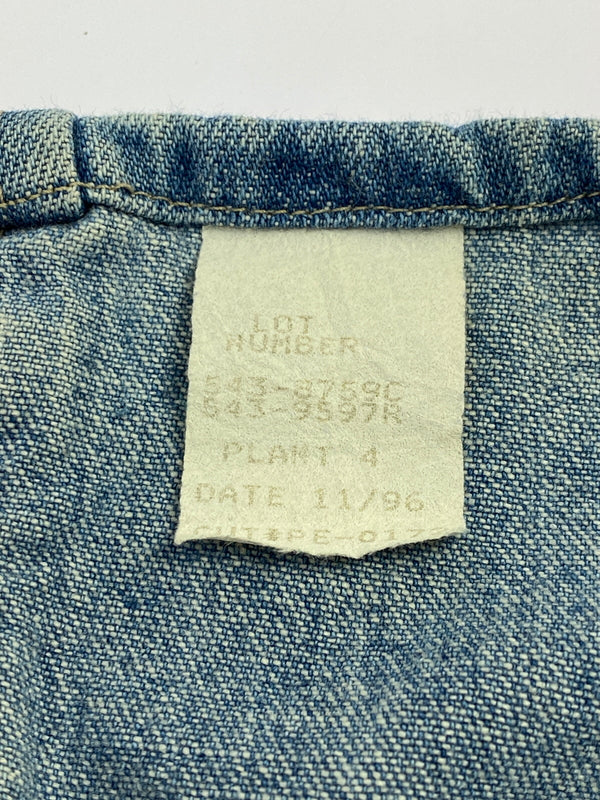 【中古品】【メンズ】 BIG MAC ビッグマック 90S DENIM L S SHIRT デニム ロングスリーブ 長袖シャツ 146-260604-AS-30-min サイズ：REGULAR カラー：ブルー 万代Net店