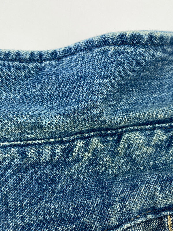 【中古品】【メンズ】 BIG MAC ビッグマック 90S DENIM L S SHIRT デニム ロングスリーブ 長袖シャツ 146-260604-AS-30-min サイズ：REGULAR カラー：ブルー 万代Net店
