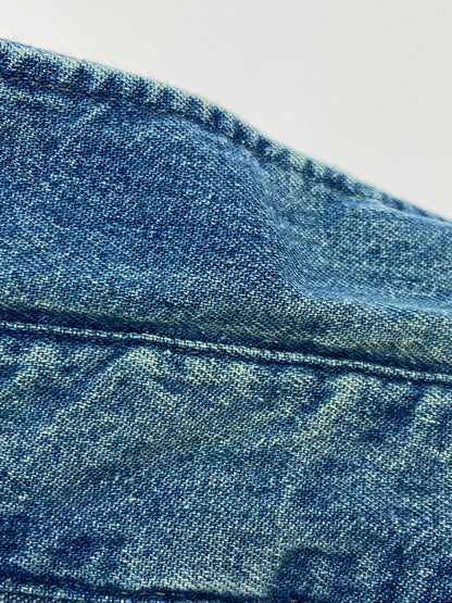 【中古品】【メンズ】 BIG MAC ビッグマック 90S DENIM L S SHIRT デニム ロングスリーブ 長袖シャツ 146-260604-AS-30-min サイズ：REGULAR カラー：ブルー 万代Net店