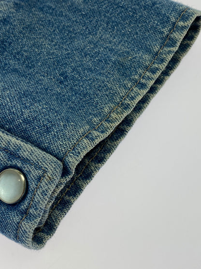 【中古品】【メンズ】 BIG MAC ビッグマック 90S DENIM L S SHIRT デニム ロングスリーブ 長袖シャツ 146-260604-AS-30-min サイズ：REGULAR カラー：ブルー 万代Net店