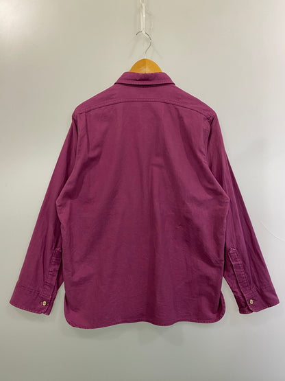 【中古品】【メンズ】 WOOLRICH ウールリッチ 80-90S シャモアクロスシャツ 80年代 90年代 メンズ 長袖 シャツ トップス 144-260524-em-26-min サイズ：L カラー：レッドパープル 万代Net店