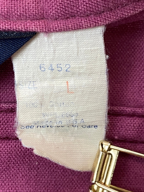 【中古品】【メンズ】 WOOLRICH ウールリッチ 80-90S シャモアクロスシャツ 80年代 90年代 メンズ 長袖 シャツ トップス 144-260524-em-26-min サイズ：L カラー：レッドパープル 万代Net店