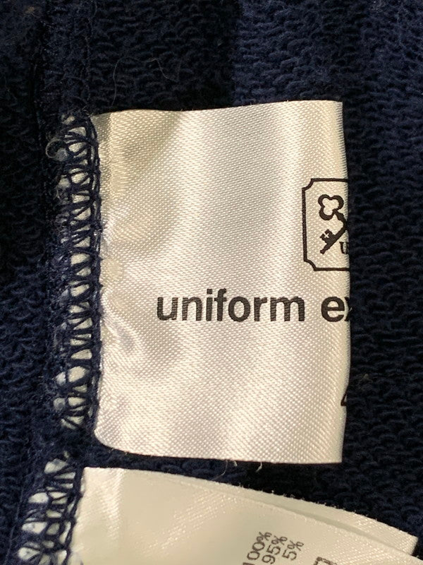 【中古品】【メンズ】 UNIFORM EXPERIMENT ユニフォームエクスペリメント FRAGMENT DESIGN SWEAT SHIRT UE-230002 23SS フラグメントデザイン スウェットシャツ 長袖 トレーナー メンズ トップス 142-260424-em-25-min カラー：ネイビー 万代Net店