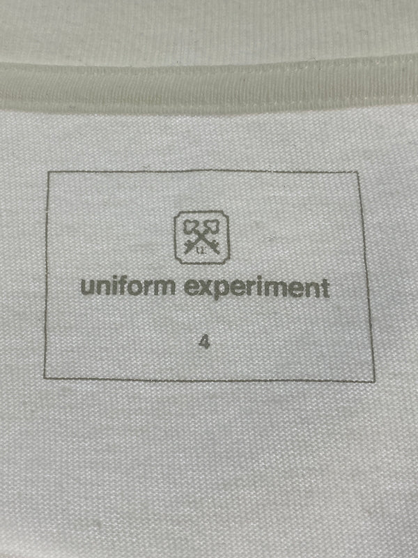 【中古品】【メンズ】 UNIFORM EXPERIMENT ユニフォームエクスペリメント UE-220008 DONDI WHITE SS TEE ショートスリーブ 半袖Tシャツ 142-260711-AS-31-min サイズ：4 カラー：ホワイト 万代Net店