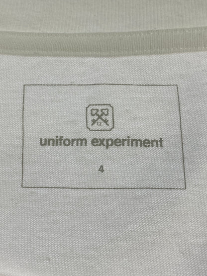 【中古品】【メンズ】 UNIFORM EXPERIMENT ユニフォームエクスペリメント UE-220008 DONDI WHITE SS TEE ショートスリーブ 半袖Tシャツ 142-260711-AS-31-min サイズ：4 カラー：ホワイト 万代Net店