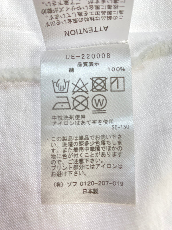 【中古品】【メンズ】 UNIFORM EXPERIMENT ユニフォームエクスペリメント UE-220008 DONDI WHITE SS TEE ショートスリーブ 半袖Tシャツ 142-260711-AS-31-min サイズ：4 カラー：ホワイト 万代Net店