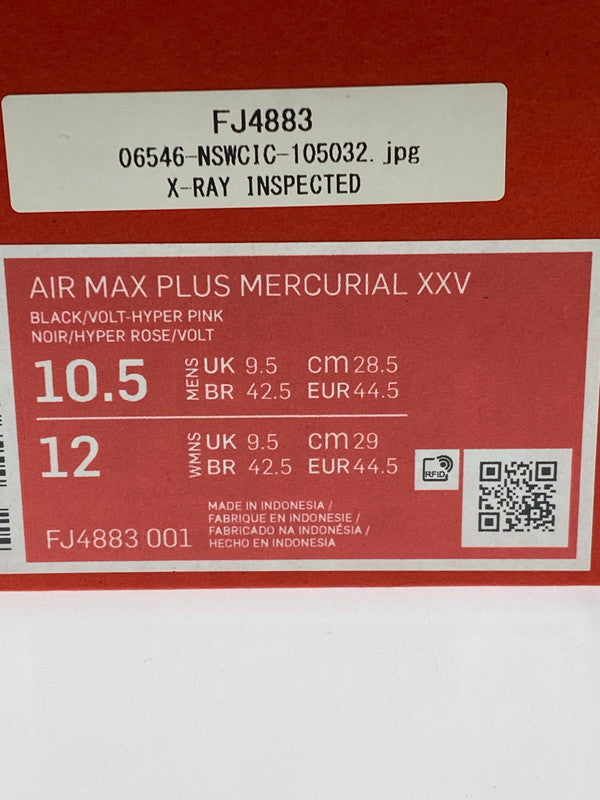 【中古美品】【メンズ】 NIKE ナイキ AIR MAX PLUS MERCURIAL XXV FJ4883-001 エアマックス プラス マーキュリアル 25 靴 シューズ スニーカー SNEAKER 160-260422-KS-05-min サイズ：28.5cm US10.5 カラー：ブラック/ピンク 万代Net店