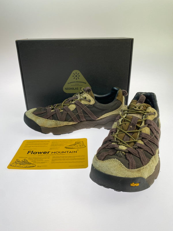 【中古品】【メンズ】 FLOWER MOUNTAIN フラワーマウンテン IWANO2 NICHOLAS DALEY FM130001 イワノツー ニコラス デイリー 靴 シューズ スニーカー SNEAKER 162-260422-KS-26-min サイズ：28cm US10.5 カラー：グリーン/ブラウン 万代Net店