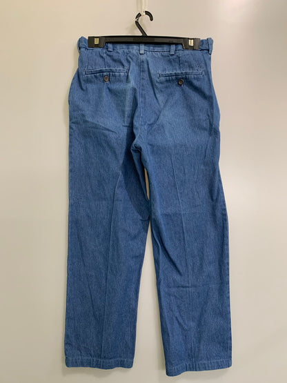 【中古品】【メンズ】 HAGGAR ハガー 90’s DENIM SLACKS 90年代 デニムスラックス ボトムス 157-260425-SH-05-min サイズ：32×32 カラー：インディゴ 万代Net店