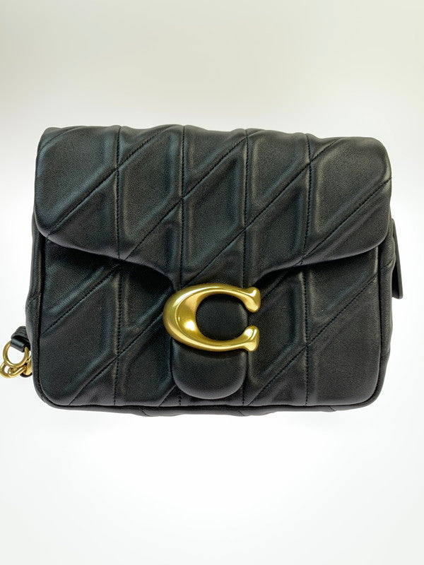 【中古品】【レディース】 COACH コーチ タイムズ スクエア タビー ショルダー バッグ・キルティング CW629 レディース カバン 鞄 180-260424-em-12-min カラー：ブラック 万代Net店