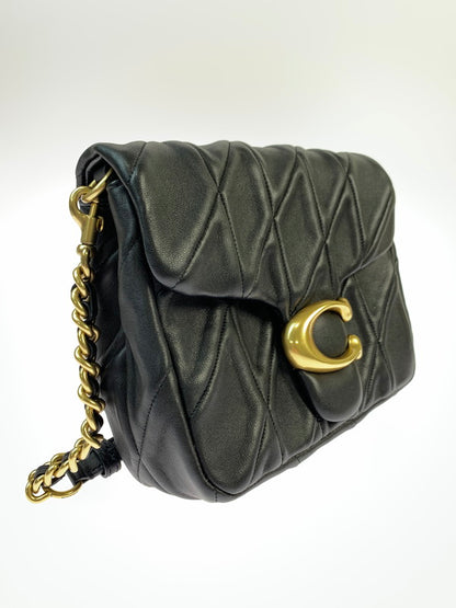 【中古品】【レディース】 COACH コーチ タイムズ スクエア タビー ショルダー バッグ・キルティング CW629 レディース カバン 鞄 180-260424-em-12-min カラー：ブラック 万代Net店