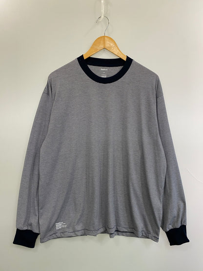 【中古品】【メンズ】 FRESHSERVICE フレッシュサービス MICRO BORDER L S TEE FSC261-70168 マイクロボーダー ロングスリーブ Tシャツ 長袖 ロンT メンズ トップス 140-260521-em-18-min サイズ：M カラー：ネイビー系（ストライプ） 万代Net店