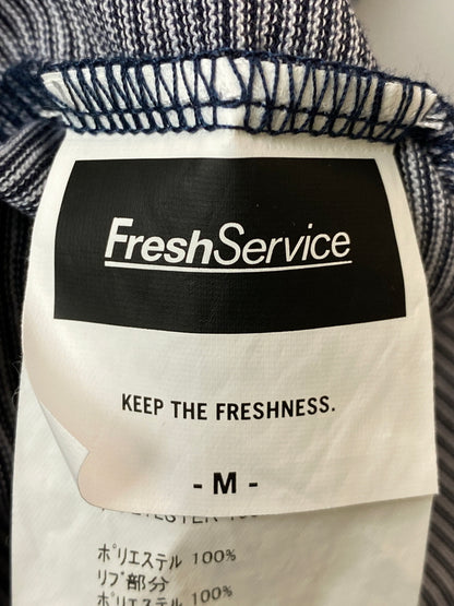 【中古品】【メンズ】 FRESHSERVICE フレッシュサービス MICRO BORDER L S TEE FSC261-70168 マイクロボーダー ロングスリーブ Tシャツ 長袖 ロンT メンズ トップス 140-260521-em-18-min サイズ：M カラー：ネイビー系（ストライプ） 万代Net店