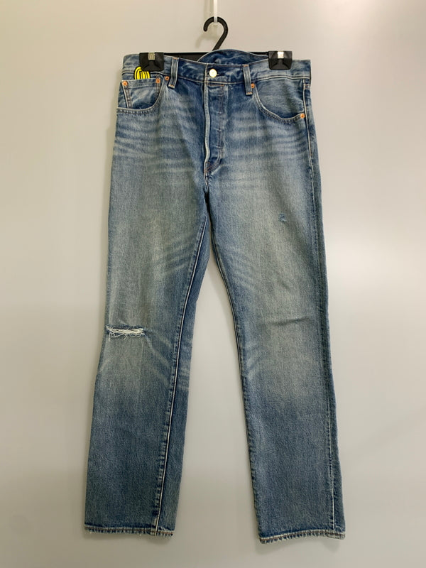 【中古品】【メンズ】 LEVI'S リーバイス × SUPER MARIO スーパーマリオ 501 DAY SELVEDGE DENIM PANT 79830-0066 501 デイ セルビッチ デニムパンツ メンズ ボトムス コラボ ジーンズ 158-260612-em-56-min サイズ：W34×L32 カラー：インディゴブルー 万代Net店