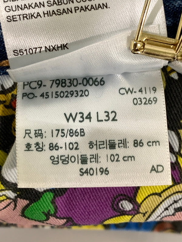 【中古品】【メンズ】 LEVI'S リーバイス × SUPER MARIO スーパーマリオ 501 DAY SELVEDGE DENIM PANT 79830-0066 501 デイ セルビッチ デニムパンツ メンズ ボトムス コラボ ジーンズ 158-260612-em-56-min サイズ：W34×L32 カラー：インディゴブルー 万代Net店