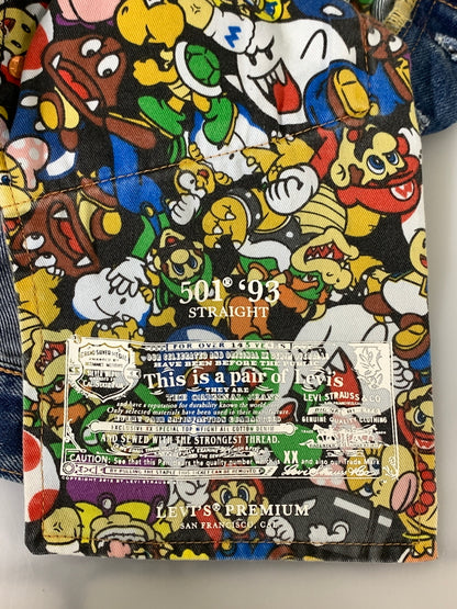 【中古品】【メンズ】 LEVI'S リーバイス × SUPER MARIO スーパーマリオ 501 DAY SELVEDGE DENIM PANT 79830-0066 501 デイ セルビッチ デニムパンツ メンズ ボトムス コラボ ジーンズ 158-260612-em-56-min サイズ：W34×L32 カラー：インディゴブルー 万代Net店